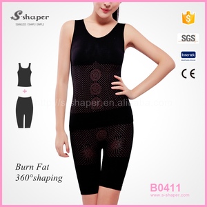 S-SHAPER Women's Plus Size <b>Bodysuit</b> Far Infrared Body Shaper Corset Breathable <b>Slim</b> Shapewear Corset Design - Product Image 2
