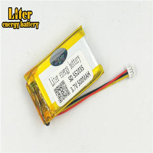 Plugue 1.25-<strong>3</strong> P <strong>3</strong>.7 V 552035 mAh 500 rechargeable lithium polymer battery LiPo battery for Bluetooth devices, skateboard, game player - Product Image 3