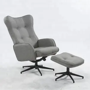 Modern New Design Recliner Sofa Chair With Ottoman,High Wing Back Swivel Office Chair for Living Room,Hotel