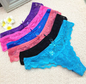 Transparent Sexy Lace Women Underwear Thongs Briefs V-string <strong>Lady</strong> <strong>Panties</strong> Lingerie <strong>Panties</strong> Seamless Calcinha Ropa Mujer Fan - Product Image 1