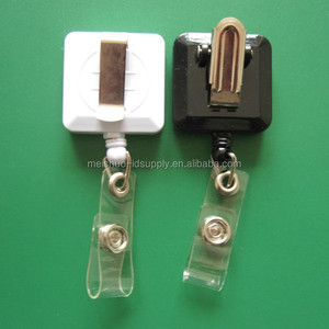 โรงงานขายส่งคุณภาพสูง Square Shape ID Card ชื่อ <span class=keywords><strong>Badge</strong></span> HolderRretractable <span class=keywords><strong>Badge</strong></span> <span class=keywords><strong>Reel</strong></span> - Product Image 4