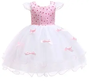 3 anni di età tutu <span class=keywords><strong>elegante</strong></span> partito del merletto della principessa dell'increspatura vestito convenzionale di disegno per i bambini vestiti della ragazza - Product Image 1