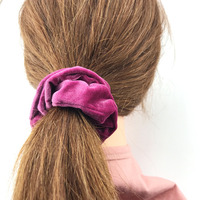 10cm velours cheveux chouchous en gros élastique bandeau de cheveux filles élastique pour queue de cheval femmes tête porter 100 Pcs/lot 30 couleurs