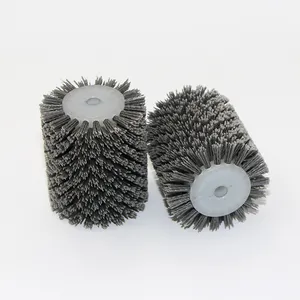 Economic Punched 120mm OD Abrasive Nylon Cylindrical Wire Brush Roller