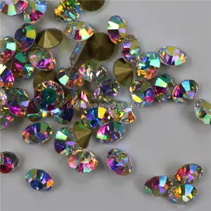 Crystal AB point back MC rhinestones for jewelry