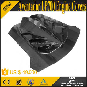 Fibra de carbono Convertible cubierta del motor del coche para Lamborghini Aventador LP700-4 Roadster Convertible estilo D - Product Image 1