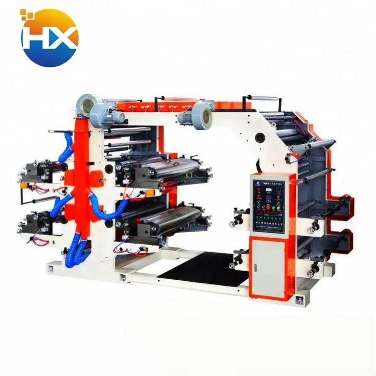 4 kleur bopp plastic film roll flexo drukmachine prijs