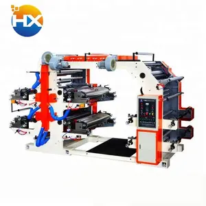 4 warna bopp plastik film roll flexographic printing machine harga