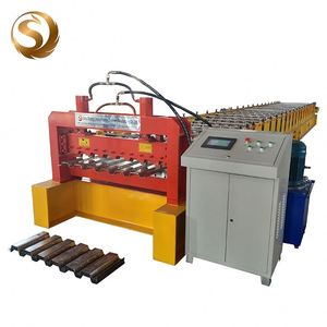 CNC sản xuất dòng đi bộ hội đồng quản trị sàn thép sàn cuộn tạo thành máy - Product Image 3