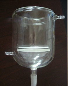 Embudo de Vidrio para Laboratorio, Antiacido, con Núcleo de Filtro de Arena y Disco Fritado - Product Image 5