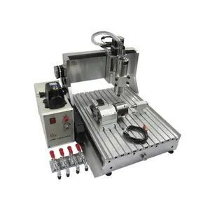 DIY CNC 3040 1.5KW VFD CNC Router Máquina de corte de metal Husillo de bolas de 4 ejes para tallado de piedra de madera