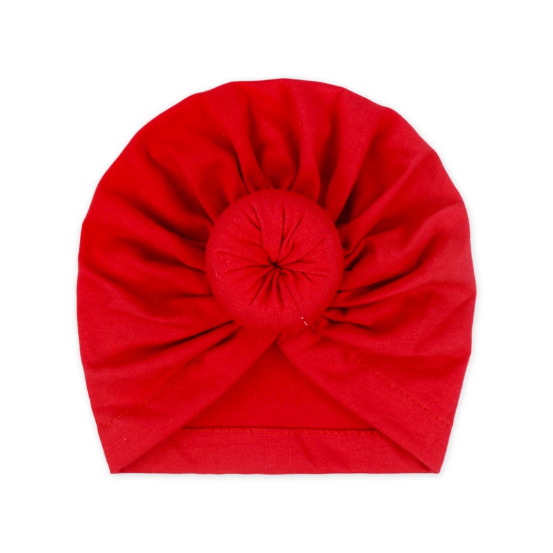 Оптовая продажа, Лидер продаж, мягкая хлопковая шапка-тюрбан унисекс для малышей, шапка с узлом, эластичная Эластичная головная повязка