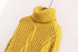 Épais chaud hiver long cachemire câble tricoté à la main femmes enceintes <span class=keywords><strong>pull</strong></span> pour <span class=keywords><strong>femme</strong></span> - Product Image 6