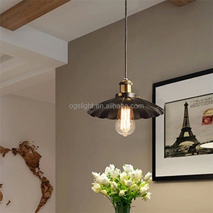 Retro único paraguas forma de onda rayas negro araña de hierro para <span class=keywords><strong>la</strong></span> decoración del <span class=keywords><strong>restaurante</strong></span> - Product Image 4