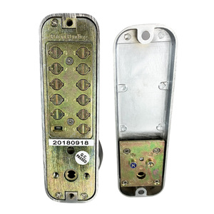 YOHEEN <span class=keywords><strong>Serrure</strong></span> de porte numérique à code à <span class=keywords><strong>bouton</strong></span>-poussoir, pêne tubulaire mécanique de sécurité, sans clé - Product Image 6