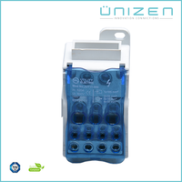 UNIZEN-bloque de terminales de distribución de energía de plástico, abrazadera de conector de Cable de tornillo de 500a, carril Din