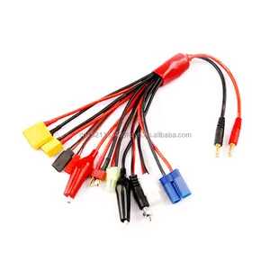 B6AC Charger Multi Functie 10 IN 1 Oplaadkabel XT60 Deans JST Convert Connector Voor RC Lipo Batterij