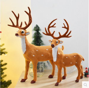 Grand traîneau réaliste intérieur/extérieur de renne Décoration de bonne année de Noël <span class=keywords><strong>avec</strong></span> des décorations de Noël de qualité cerf - Product Image 3