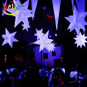 Estrela inflável do tema do carnaval ao ar livre, fascinante, festa, decorações, luzes led