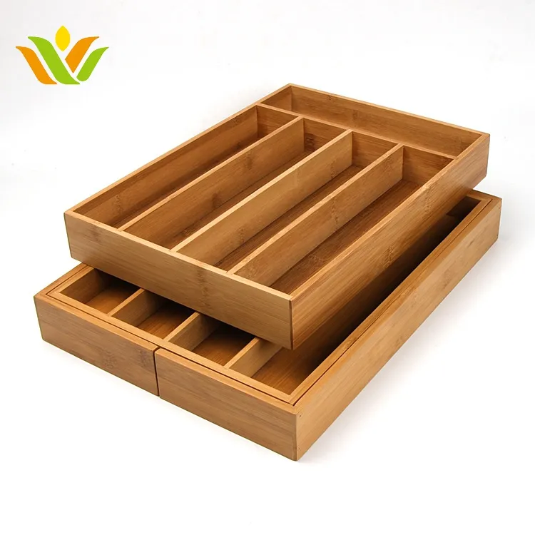 High quality bamboo kitchen drawer organizers