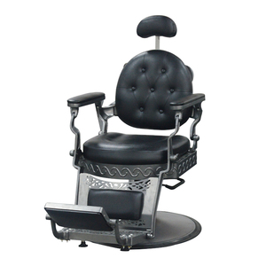 Chaises de barbier vintage de conception italienne dorées et noires, chaises de coupe pour <span class=keywords><strong>salon</strong></span> masculin de haute qualité - Product Image 3