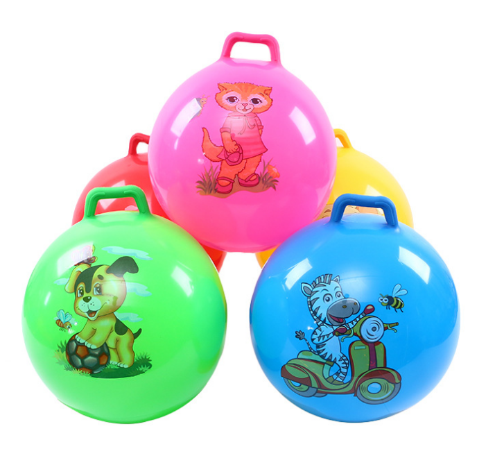 Прыгающий шар из ПВХ с бункером/ручкой 2019