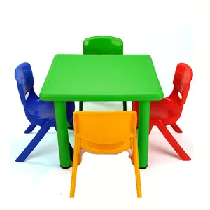 학교 플라스틱 다채로운 저렴한 친환경 테이블과 의자 세트