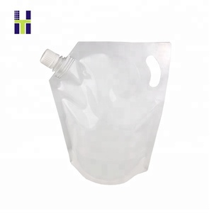 Washing Power Packaging Free Standing Liquid Plastic Laundry Detergent Bag Spout Pouch With Capping