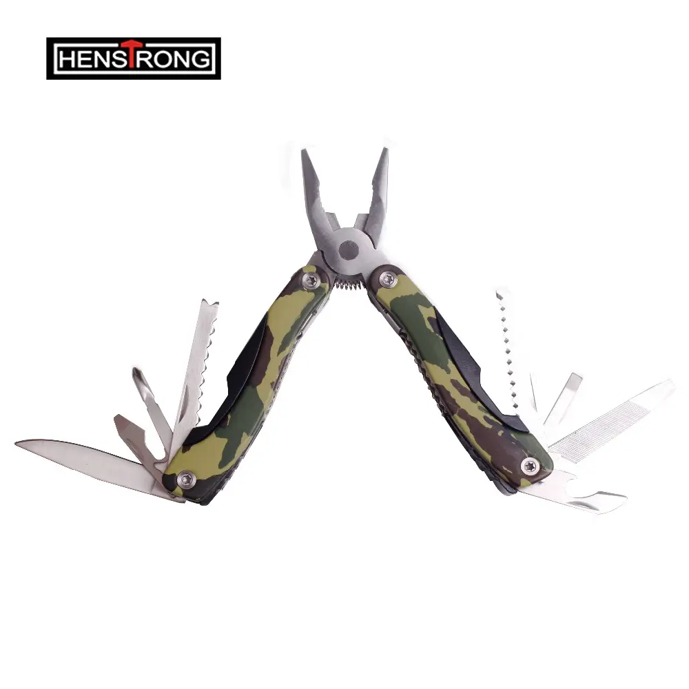 Stainless Steel Foldable Camo Coated Hand Tool Pliers Multi-Tool