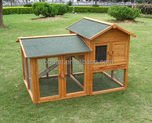Açık büyük tavşan kafesi ahşap tavşan tel kafes dışarı çekmeceli - Product Image 6