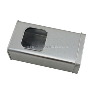 <strong>Rectangular</strong> Tea Packaging <strong>Tin</strong> <strong>Box</strong> <strong>with</strong> Body <strong>Window</strong> - Product Image 3