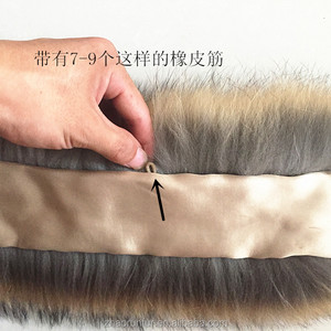 Cuello de piel de mapache Real Natural desmontable venta al por mayor venta personalizada - Product Image 6