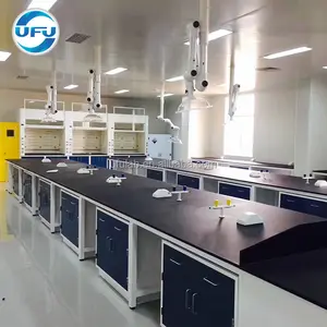 Phenolic resin table top chemical resistant lab countertops laboratory furniture resin sink faucet pegboard socket