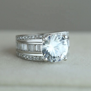 Caoshi Trung Quốc Thương Hiệu Đồ Trang Sức Mới Nhất Chiếc Nhẫn Bạc Thiết Kế Lớn AAA Cubic Zircon Nhẫn Bạc Thiết Kế Cho Các Cô Gái - Product Image 3