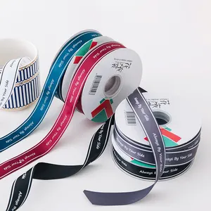 Nuevo diseño letras en inglés de regalo colorido flores de la cinta de embalaje decoración florista <span class=keywords><strong>ramo</strong></span> lazos Multi colores - Product Image 1