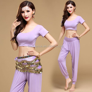 Conjunto <span class=keywords><strong>de</strong></span> Top y Pantalón <span class=keywords><strong>de</strong></span> Danza del Vientre Tribal Árabe <span class=keywords><strong>Sexy</strong></span> BestDance, Traje <span class=keywords><strong>de</strong></span> Yoga Bollywood - Product Image 2