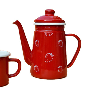 Carafe à café <span class=keywords><strong>Kalita</strong></span> Hegu, bec fin, émail, 0,6 L, carafe à huile - Product Image 1