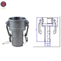 Accouplement rapide à bride en acier inoxydable Camlock