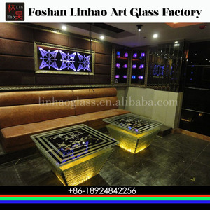 Mesas de Bar de cristal redondas modernas para discotecas, salones, hoteles y KTVs fabricados en la provincia de Guangdong - Product Image 2