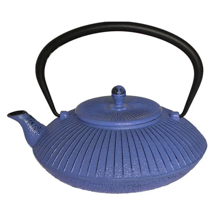 0.8L and 1.15L best wholesale Eurofins approved customized color enamel tetsubin cast iron kettle teapot antiqu style