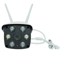 Cámara de Vigilancia IP Inalámbrica Impermeable de 1080p con Cobertura de 360 Grados para Seguridad en el Hogar y Exteriores, Conectividad Wifi con Código QR, Incluye Nube