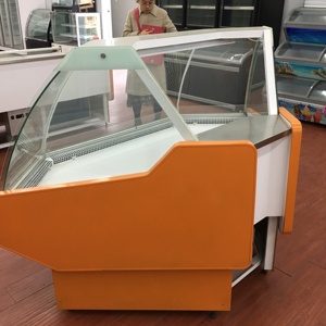 Supermercado esquina carne fresca mostrar nevera/comercial deli pantalla refrigerador carnicero pescado fresco del gabinete - Product Image 3