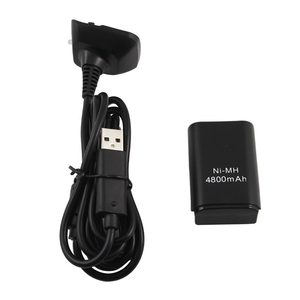 Pin sạc cho XB 360 điều khiển không dây với cáp sạc cho xboxes 360 sạc Kit 4800mAh - Product Image 4