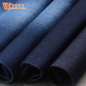 Hot Sales 4 Way Stretch Spandex Satijn Type Katoen Denim Stof Voor Jeans