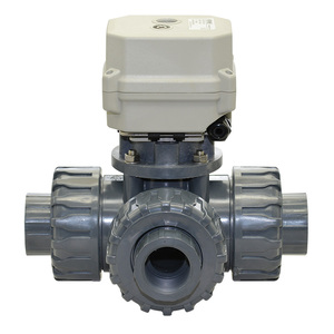 A150 3 Way 2 '' UPVC <strong>Motorized</strong> <strong>Water</strong> Ball <strong>Valve</strong> with Manual Override - Product Image 4