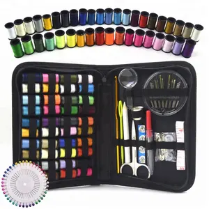 128pcs Accessories Black Sewing Kit With 40pcs Thread Coils