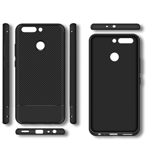 silicona suave cubierta de la caja del teléfono de la <span class=keywords><strong>fibra</strong></span> del carbón para Huawei honor V9 Y3 Y7 disfrutar 7 más caso TPU - Product Image 2