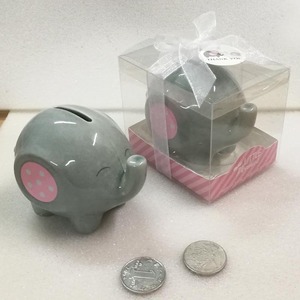 Ywbeyond Battesimo Favori Indiano Del Bambino Doccia Doni In Ceramica Piccolo Arachidi Elefante Banca di Moneta