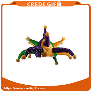 Mardi Gras Costumes À Thèmes Drôle Performance Paillettes Clown Chapeaux De Fête pour kia <span class=keywords><strong>carnaval</strong></span> accessoires - Product Image 2