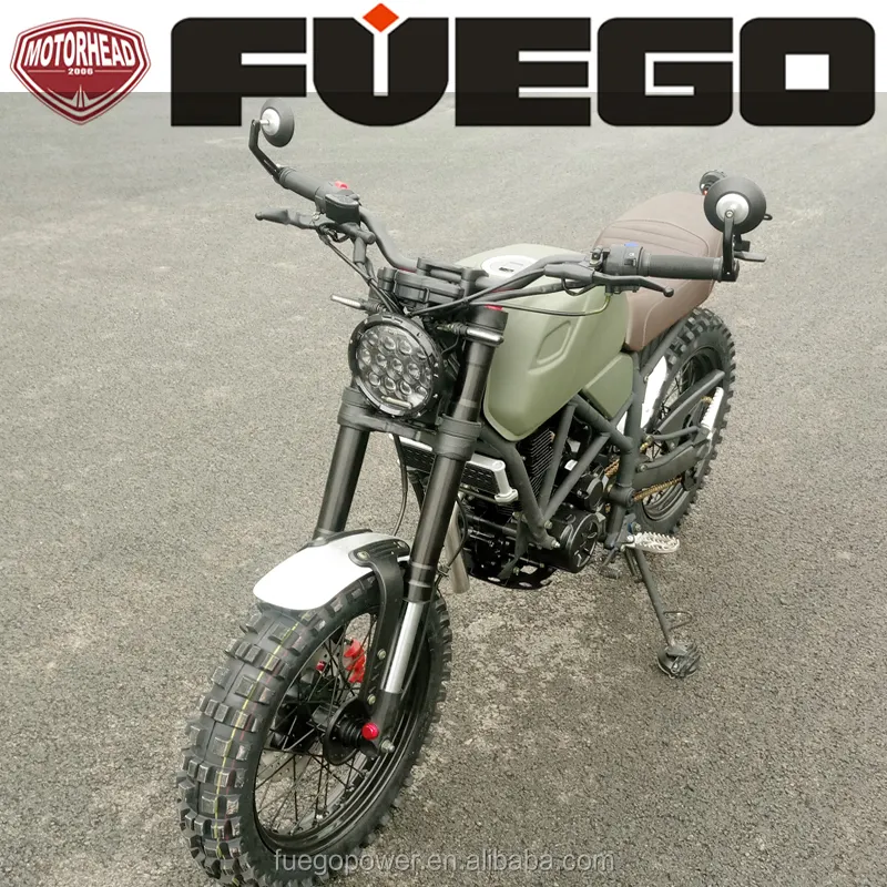 250cc 6เกียร์รถจักรยานยนต์ที่กำหนดเองไทรอัมพ์ Scrambler FUEGO พลังงาน